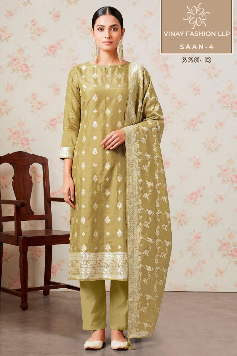 Saan 4 Kuleesh Vinay Fashion Llp Viscose Muslin Pant Style Suits Supplier Gujarat