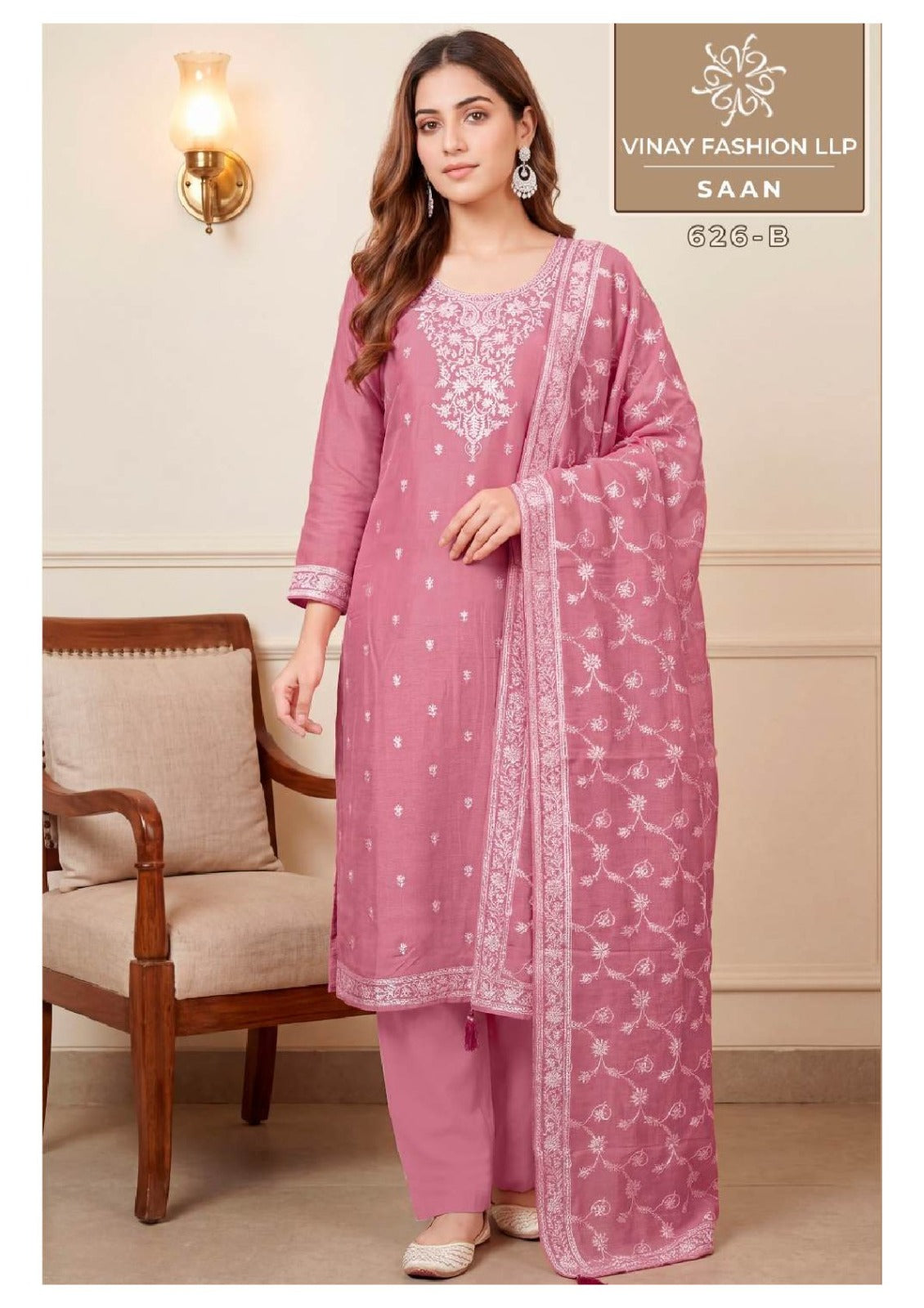 Saan Kuleesh Vinay Fashion Llp Viscose Muslin Pant Style Suits Wholesaler