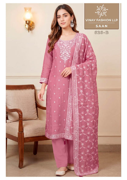 Saan Kuleesh Vinay Fashion Llp Viscose Muslin Pant Style Suits Wholesaler