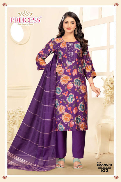 Saanchi Princess Creation Vatican Readymade Pant Style Suits Manufacturer India