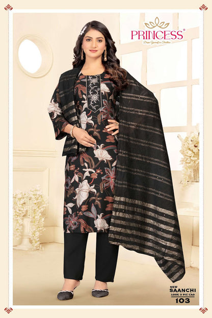 Saanchi Princess Creation Vatican Readymade Pant Style Suits Manufacturer India