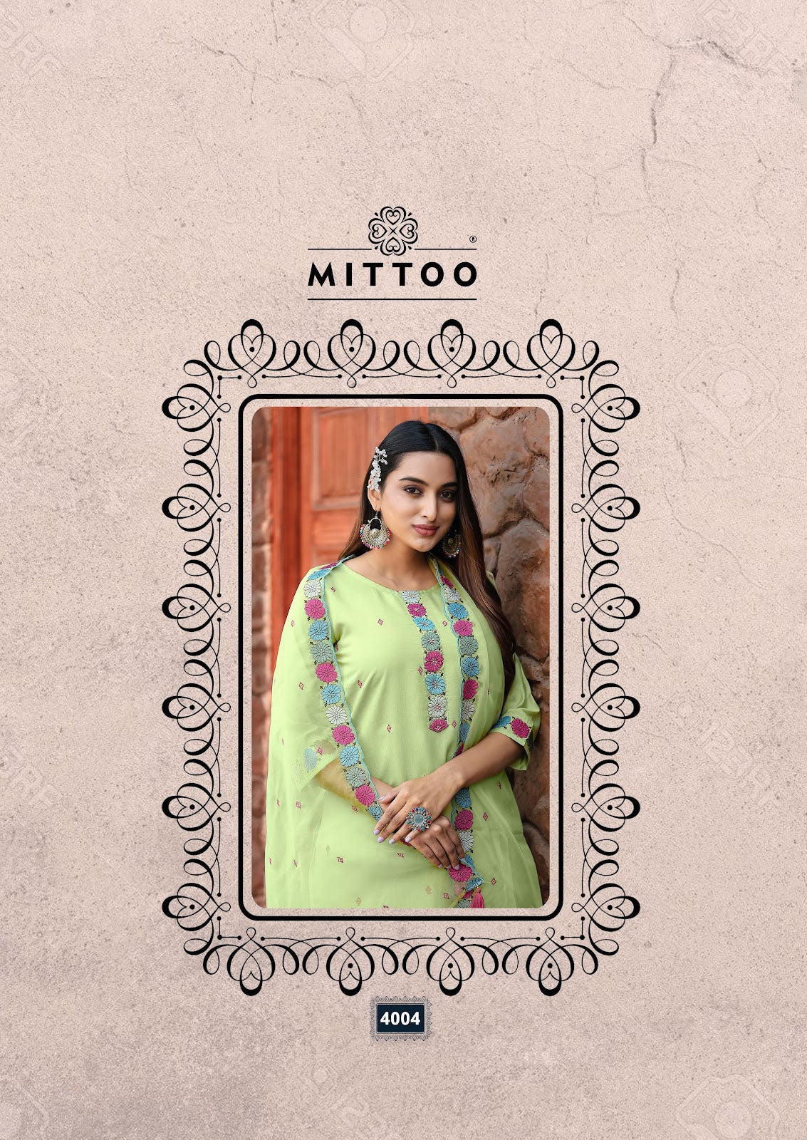 Saanj Mittoo Modal Silk Readymade Pant Style Suits Manufacturer India