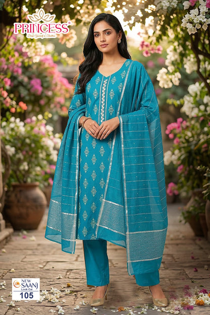 Saanj Princess Creation Vatican Readymade Pant Style Suits Wholesaler Ahmedabad