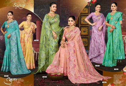 Saanjh Linen Saroski Vol 1 Saroj Sarees Wholesale Price