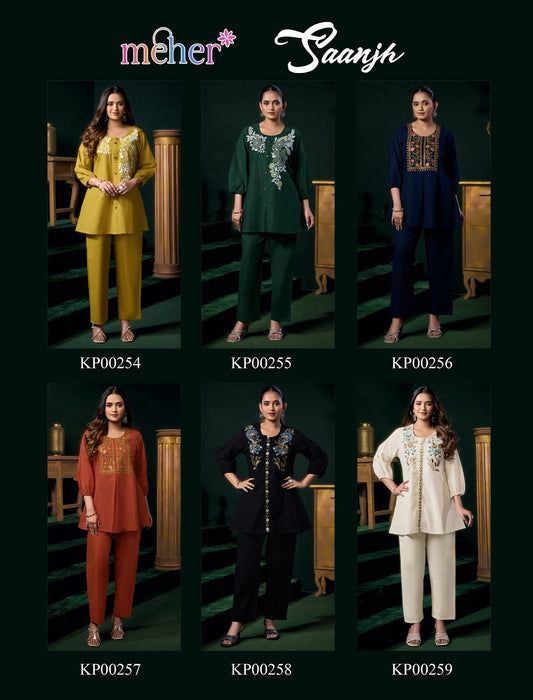 Saanjh Meher Cotton Co Ord Set Supplier Ahmedabad