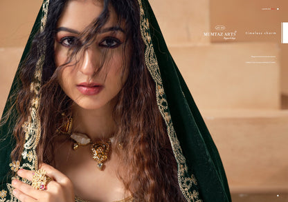 Saanjh Mumtaz Arts Crush Velvet Suits Wholesale Price