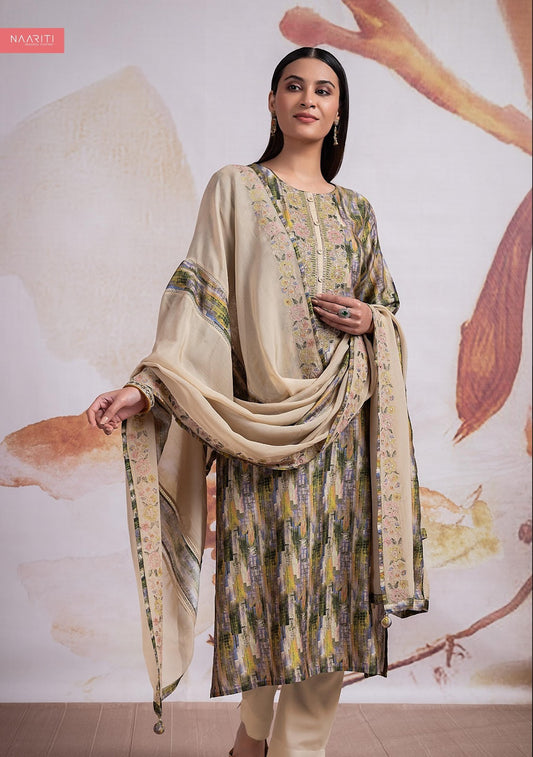 Saanjh Naariti Silk Pant Style Suits Manufacturer Ahmedabad