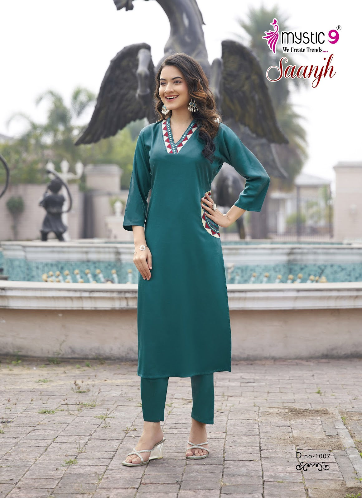 Saanjh Vol 1 Mystic 9 Gaji Silk Co Ord Set Exporter India