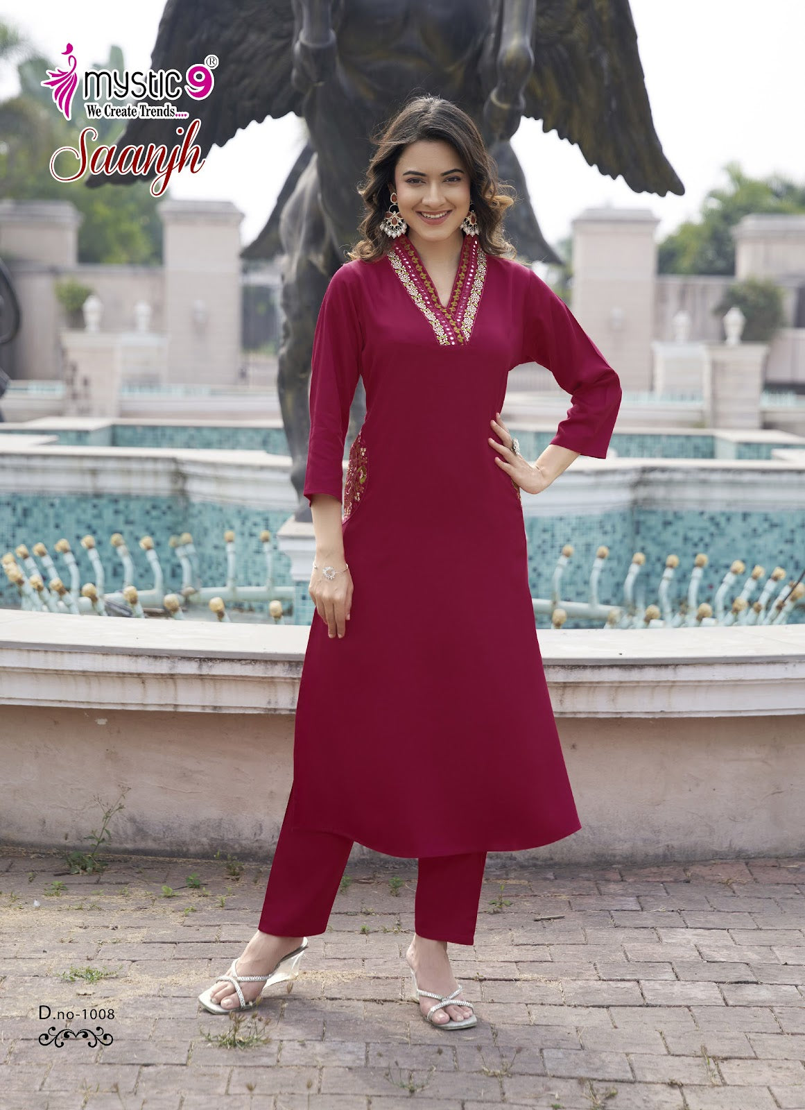 Saanjh Vol 1 Mystic 9 Gaji Silk Co Ord Set Exporter India