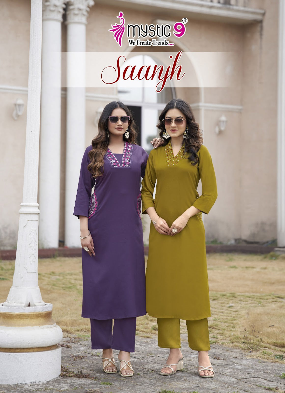 Saanjh Vol 1 Mystic 9 Gaji Silk Co Ord Set Exporter India