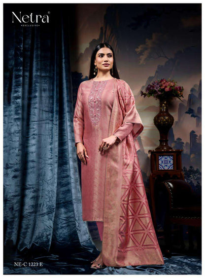 Saanvi Netra Bemberg Pant Style Suits Manufacturer India