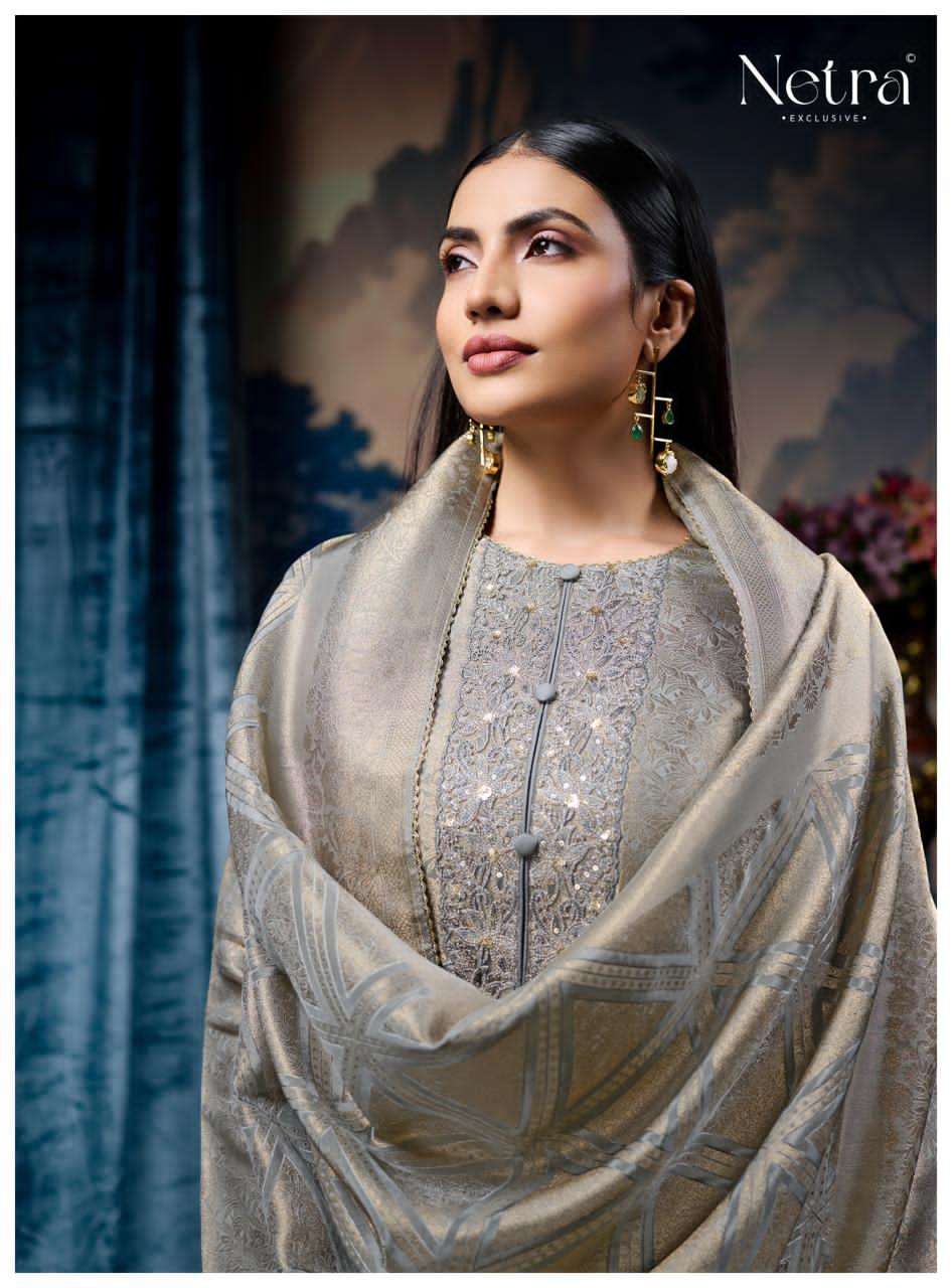 Saanvi Netra Bemberg Pant Style Suits Manufacturer India