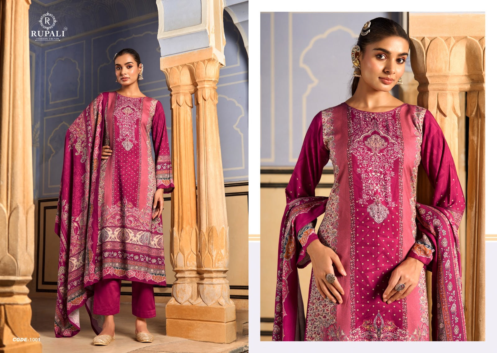 Saanvi Rupali Pashmina Suits Supplier India