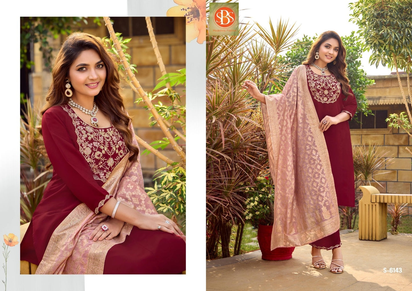 Saanvi Sbs Roman Silk Readymade Pant Style Suits Manufacturer Gujarat