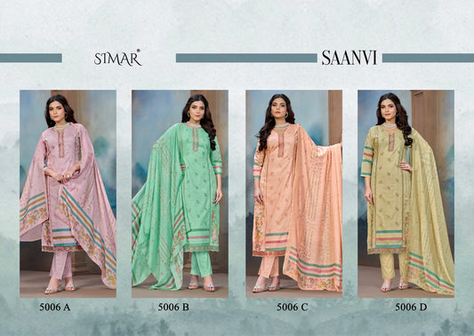 Saanvi Simar Lawn Cotton Pant Style Suits Exporter