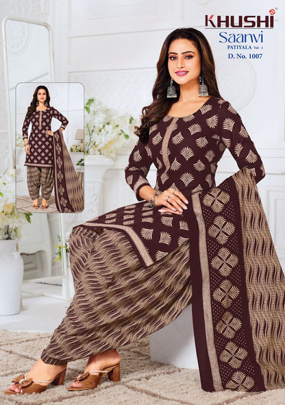 Saanvi Vol 1 Khushi Readymade Cotton Patiyala Suits Manufacturer Gujarat
