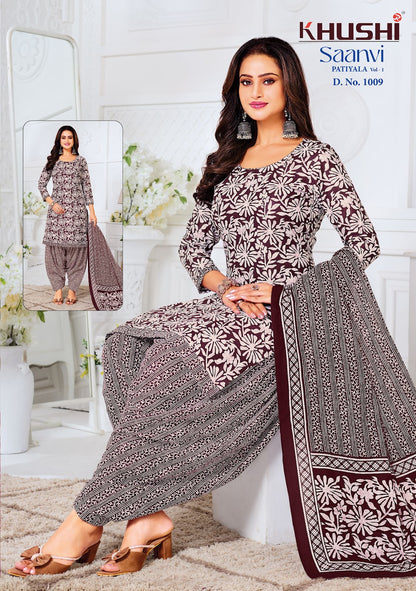 Saanvi Vol 1 Khushi Readymade Cotton Patiyala Suits Manufacturer Gujarat