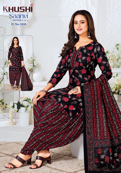 Saanvi Vol 1 Khushi Readymade Cotton Patiyala Suits Manufacturer Gujarat