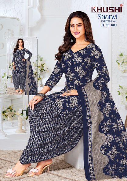 Saanvi Vol 1 Khushi Readymade Cotton Patiyala Suits Manufacturer Gujarat