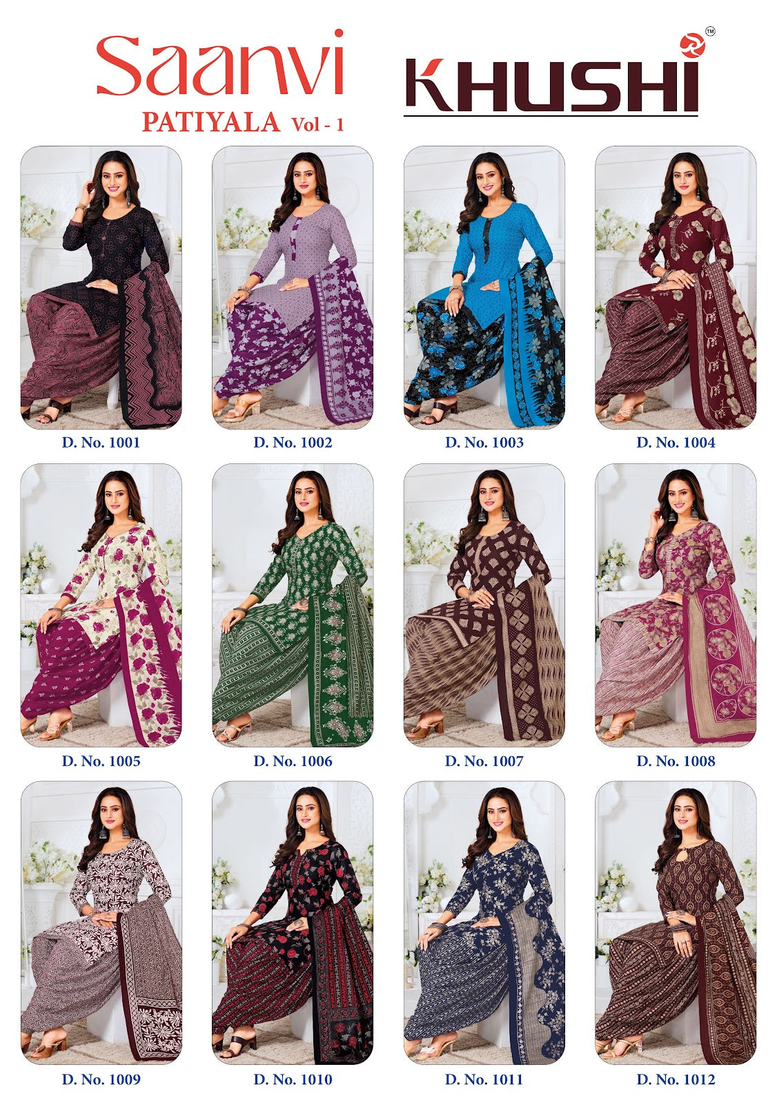 Saanvi Vol 1 Khushi Readymade Cotton Patiyala Suits Manufacturer Gujarat