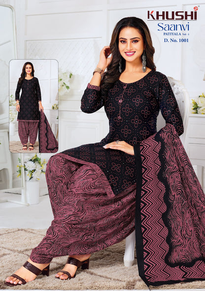 Saanvi Vol 1 Khushi Readymade Cotton Patiyala Suits Manufacturer Gujarat