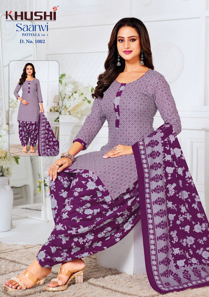 Saanvi Vol 1 Khushi Readymade Cotton Patiyala Suits Manufacturer Gujarat