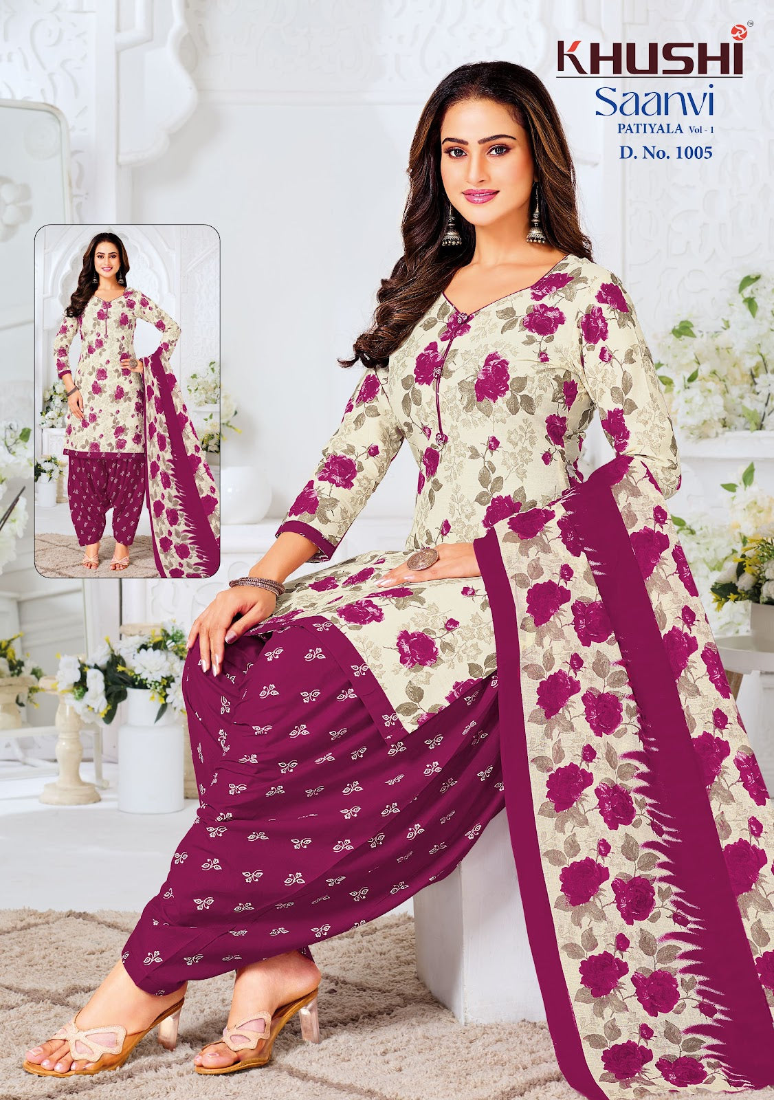 Saanvi Vol 1 Khushi Readymade Cotton Patiyala Suits Manufacturer Gujarat