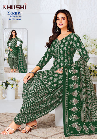 Saanvi Vol 1 Khushi Readymade Cotton Patiyala Suits Manufacturer Gujarat