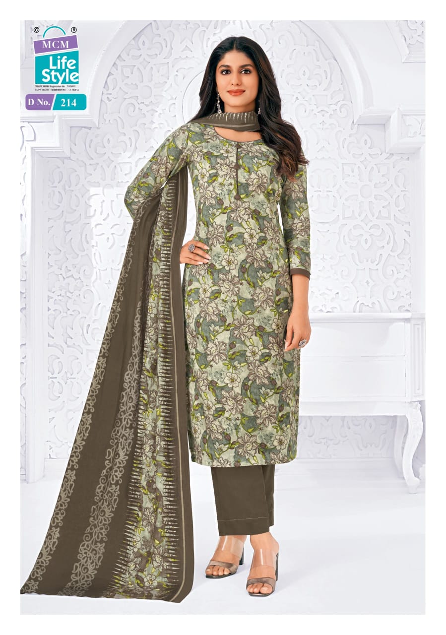 Saanvi Vol 2 Mcm Lifestyle Lawn Cotton Pant Style Suits Exporter India