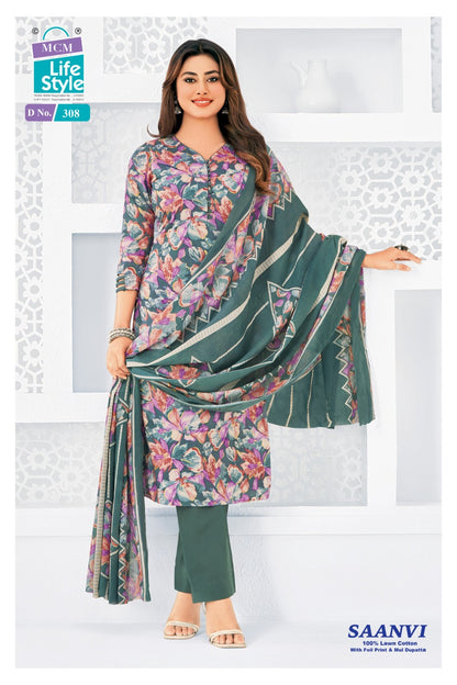 Saanvi Vol 3 Mcm Lifestyle Cotton Pant Style Suits Manufacturer Gujarat