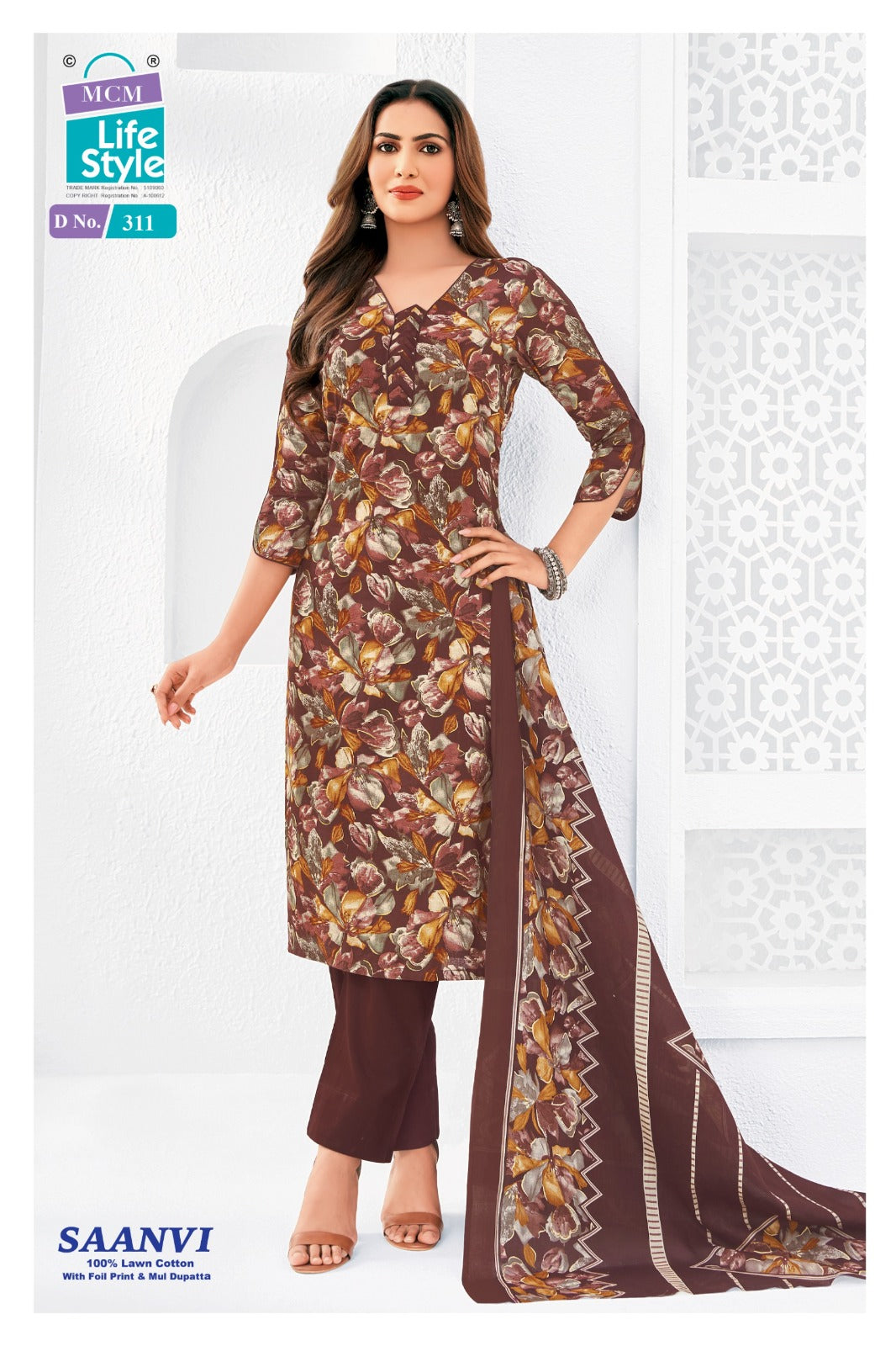 Saanvi Vol 3 Mcm Lifestyle Cotton Pant Style Suits Manufacturer Gujarat
