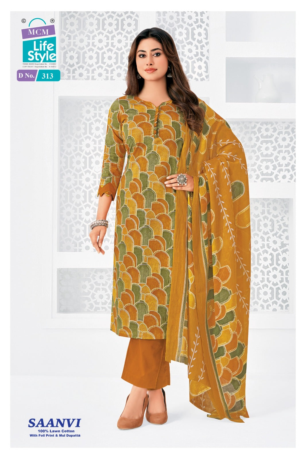 Saanvi Vol 3 Mcm Lifestyle Cotton Pant Style Suits Manufacturer Gujarat