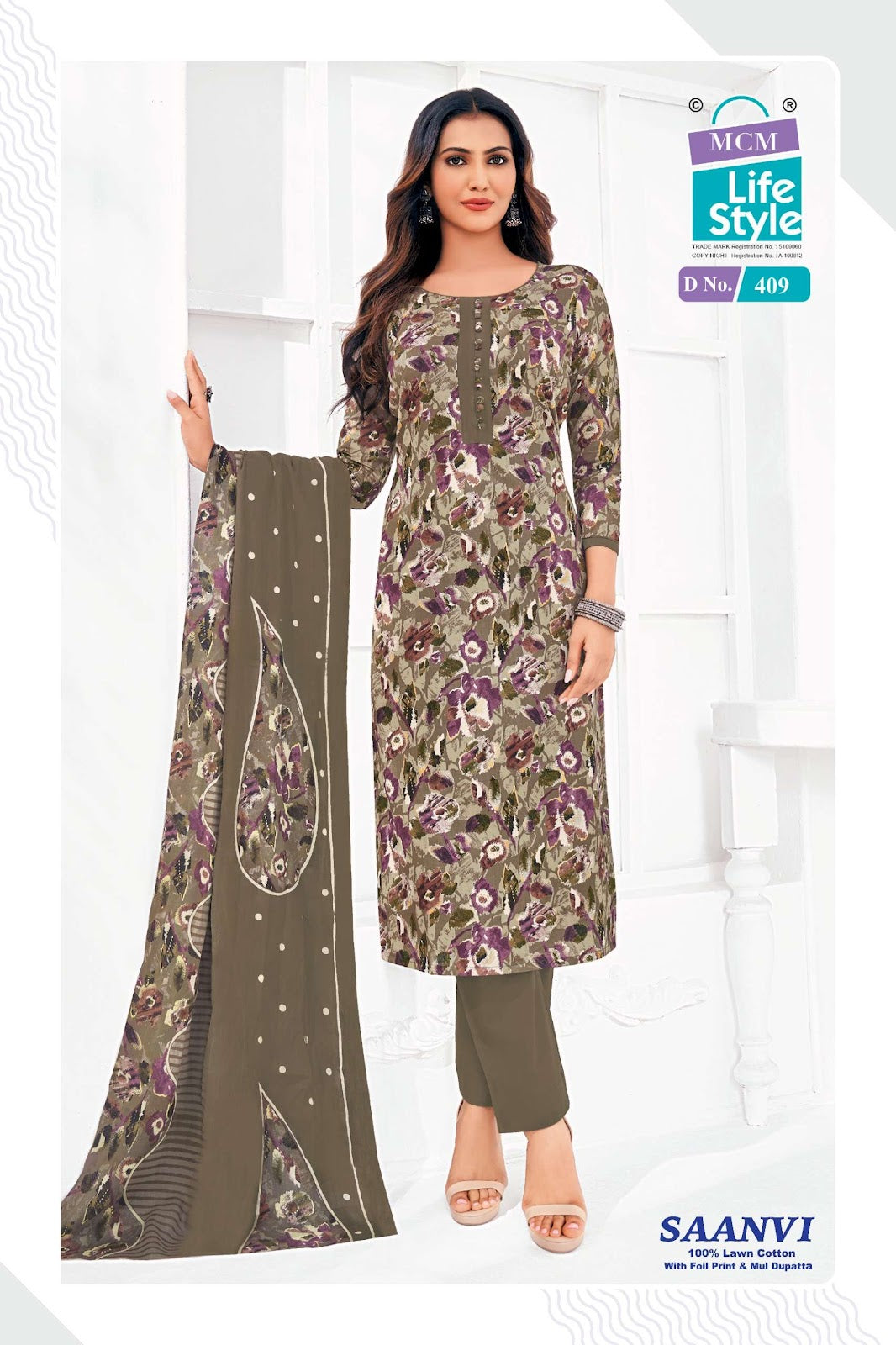 Saanvi Vol 4 Mcm Lifestyle Lawn Cotton Karachi Salwar Suits Wholesaler Gujarat