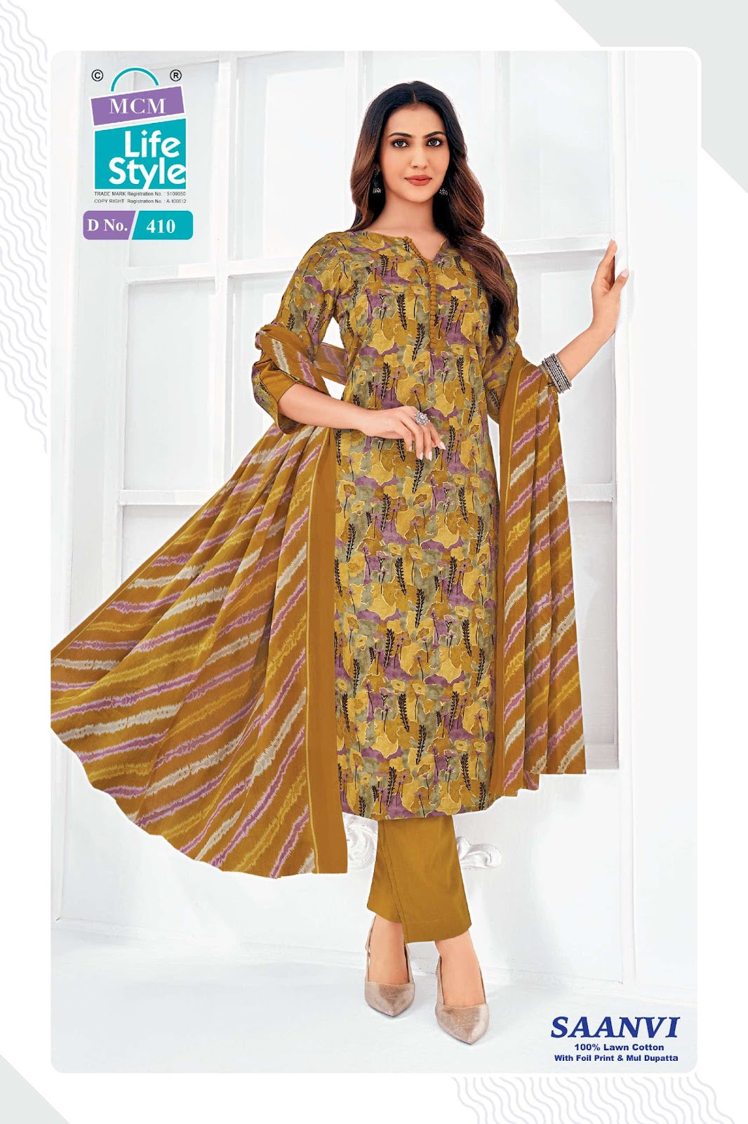 Saanvi Vol 4 Mcm Lifestyle Lawn Cotton Karachi Salwar Suits Wholesaler Gujarat