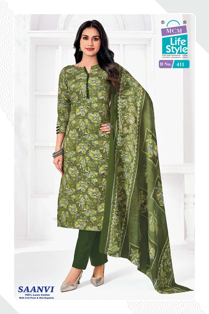 Saanvi Vol 4 Mcm Lifestyle Lawn Cotton Karachi Salwar Suits Wholesaler Gujarat