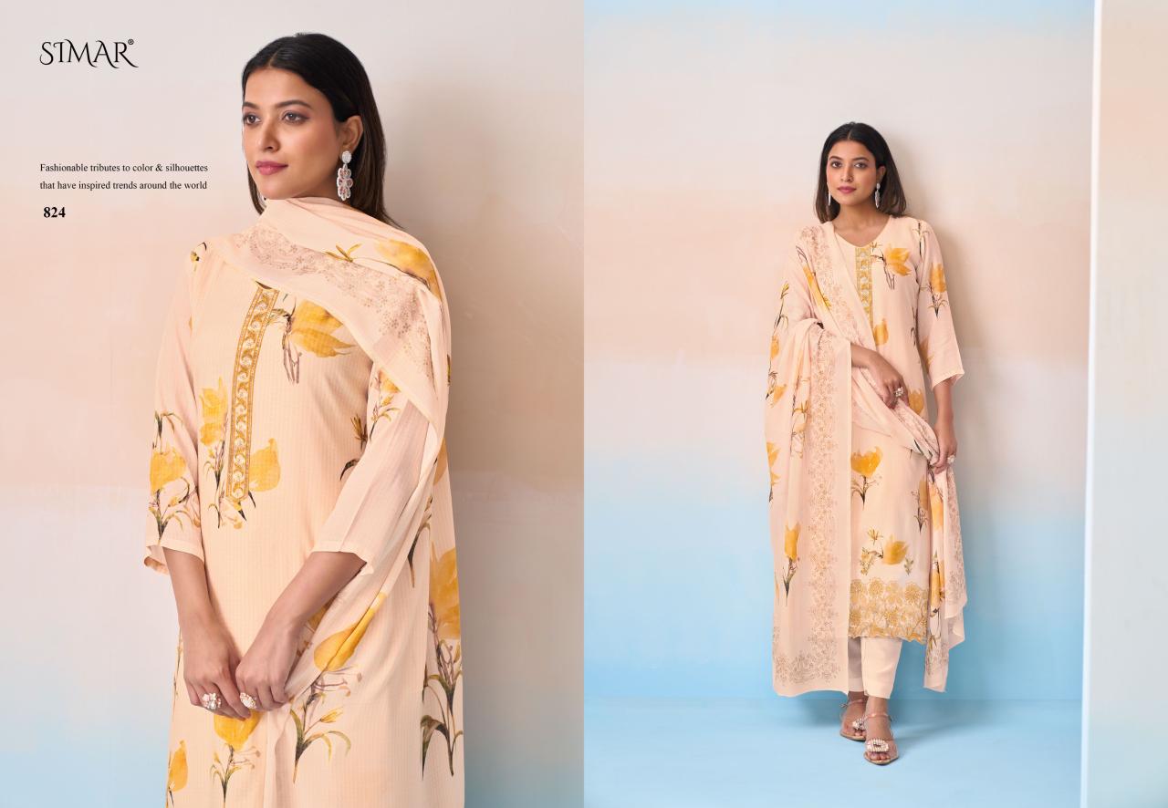 Saaras Simar Viscose Muslin Pant Style Suits Manufacturer India