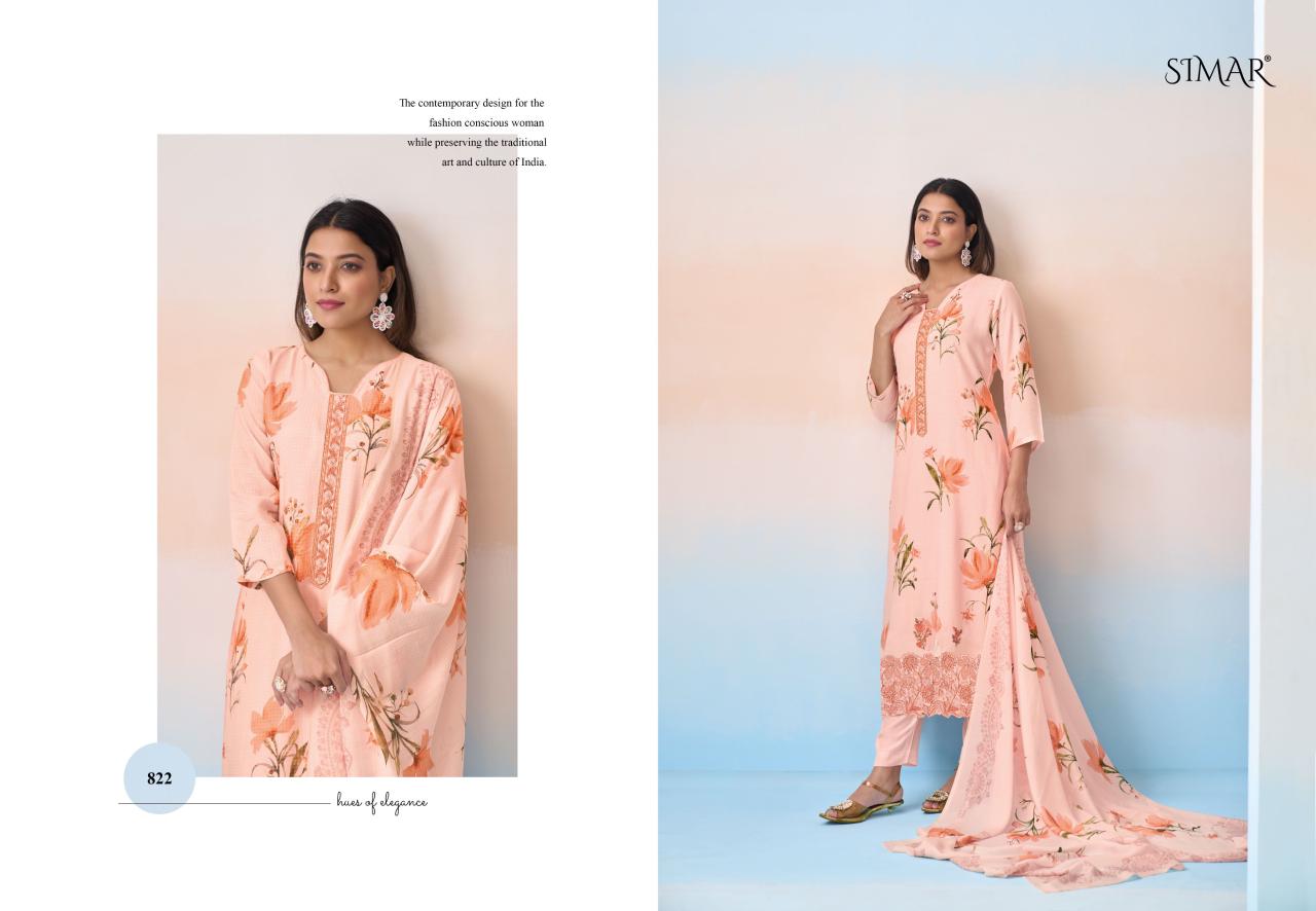 Saaras Simar Viscose Muslin Pant Style Suits Manufacturer India