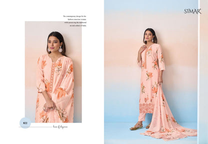 Saaras Simar Viscose Muslin Pant Style Suits Manufacturer India
