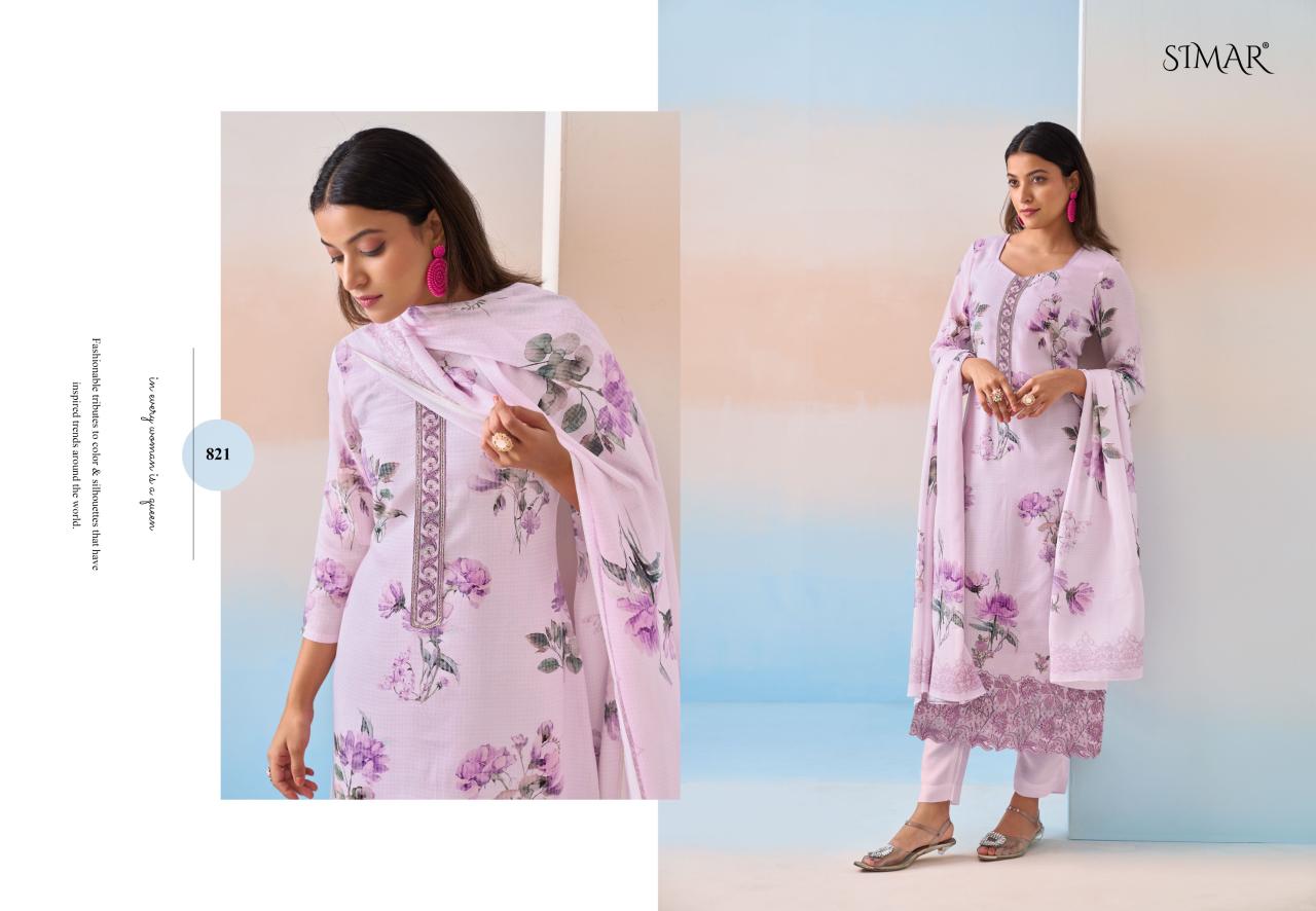 Saaras Simar Viscose Muslin Pant Style Suits Manufacturer India