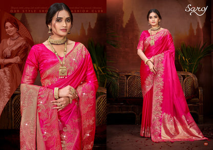 Saarina Satin Saroski Vol 2 Saroj Sarees Wholesaler India