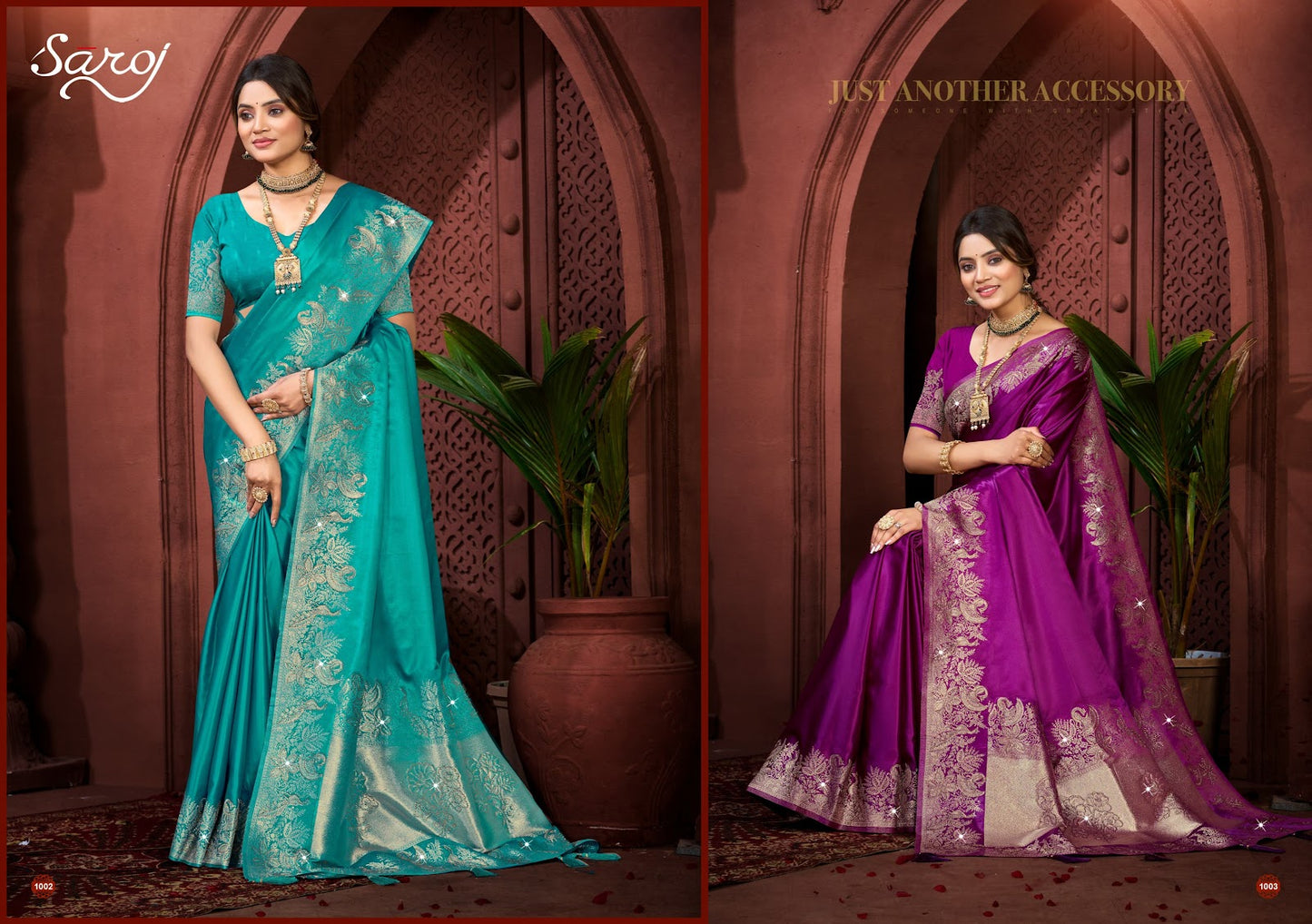 Saarina Satin Saroski Vol 2 Saroj Sarees Wholesaler India