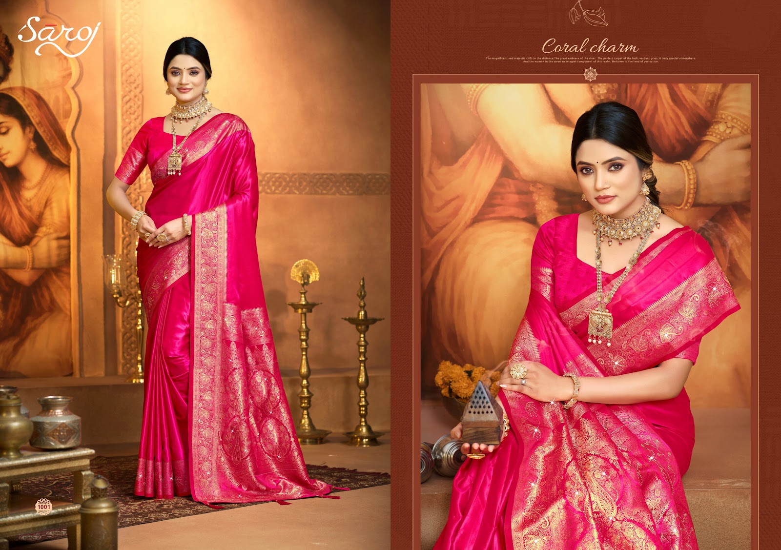 Saarina Satin Saroski Vol 3 Saroj Sarees Wholesale Price