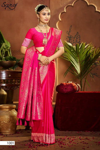 Saarina Satin Saroski Vol 4 Saroj Sarees Manufacturer Gujarat