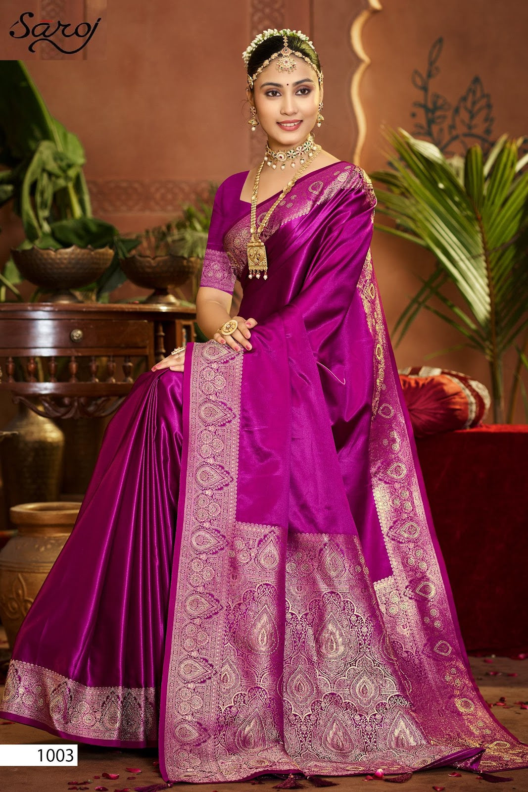 Saarina Satin Saroski Vol 4 Saroj Sarees Manufacturer Gujarat