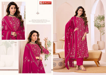 Saarvi Salvi Fashion Jam Silk Pant Style Suits Manufacturer India