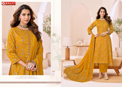 Saarvi Salvi Fashion Jam Silk Pant Style Suits Manufacturer India