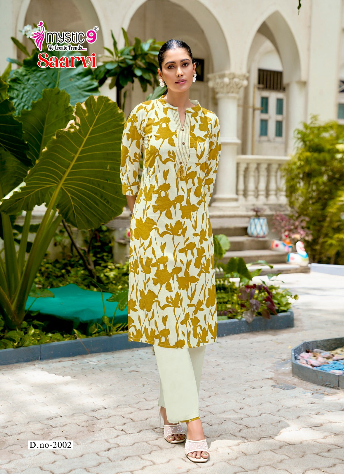 Saarvi Vol 2 Mystic 9 Cotton Kurti Pant Set Exporter India