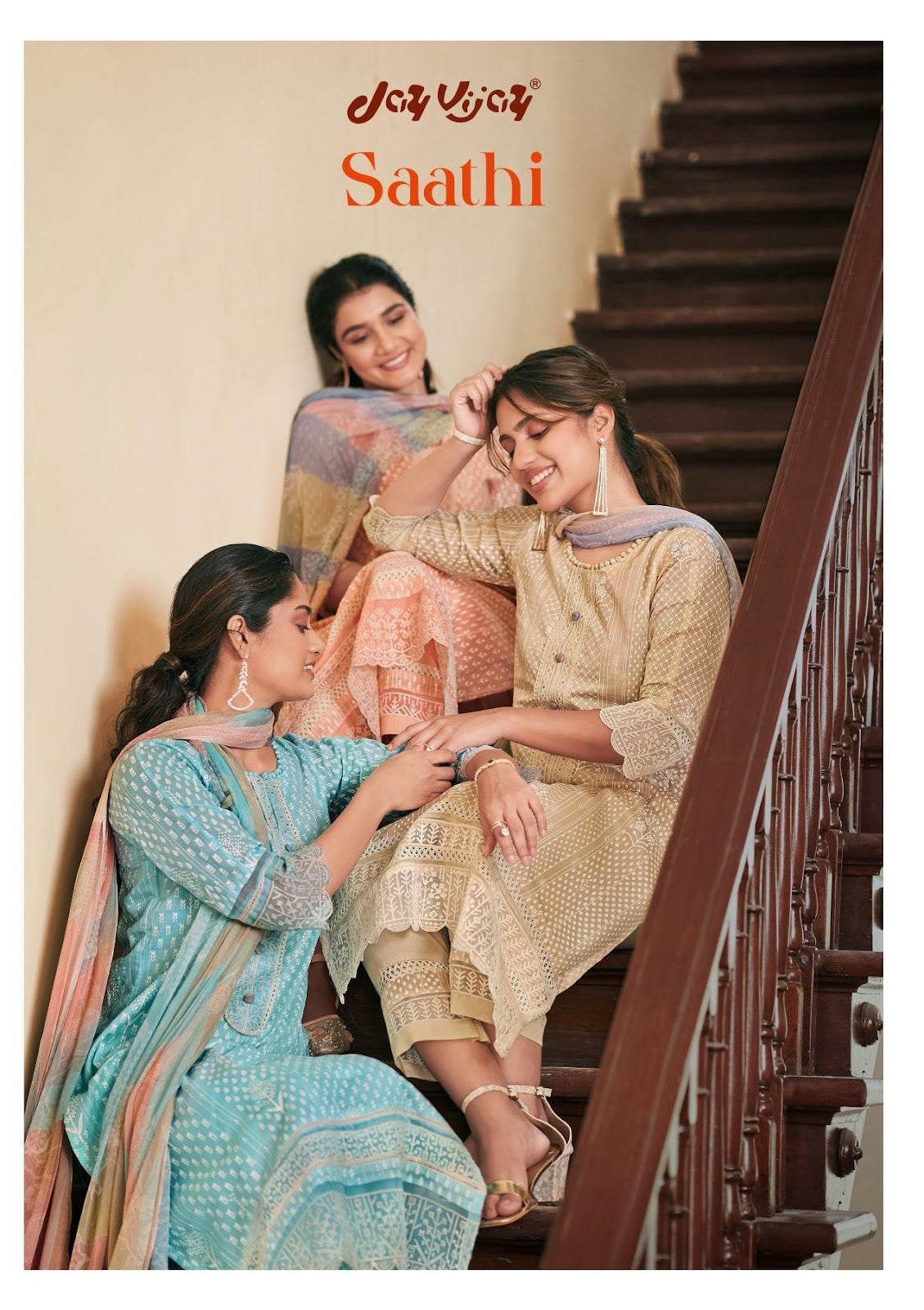 Saathi Jay Vijay Pure Organdy Pant Style Suits Exporter India