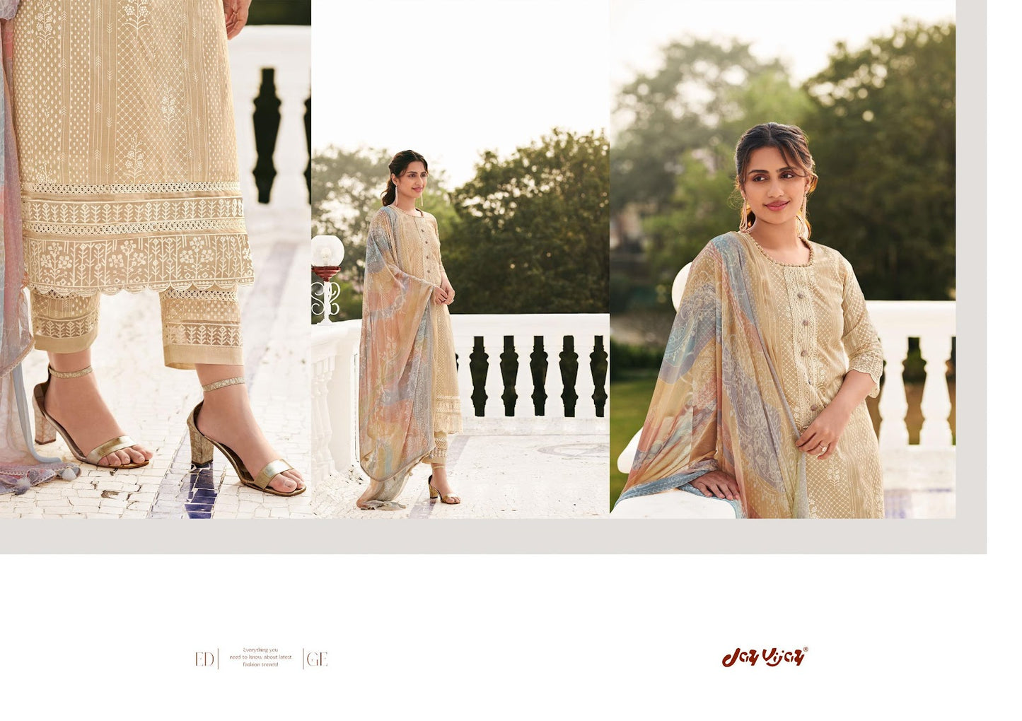Saathi Jay Vijay Pure Organdy Pant Style Suits Exporter India