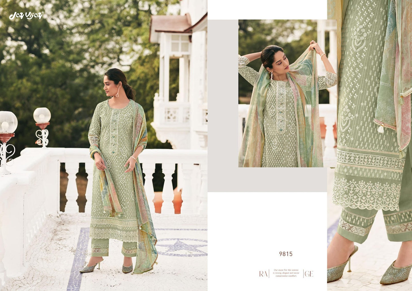 Saathi Jay Vijay Pure Organdy Pant Style Suits Exporter India
